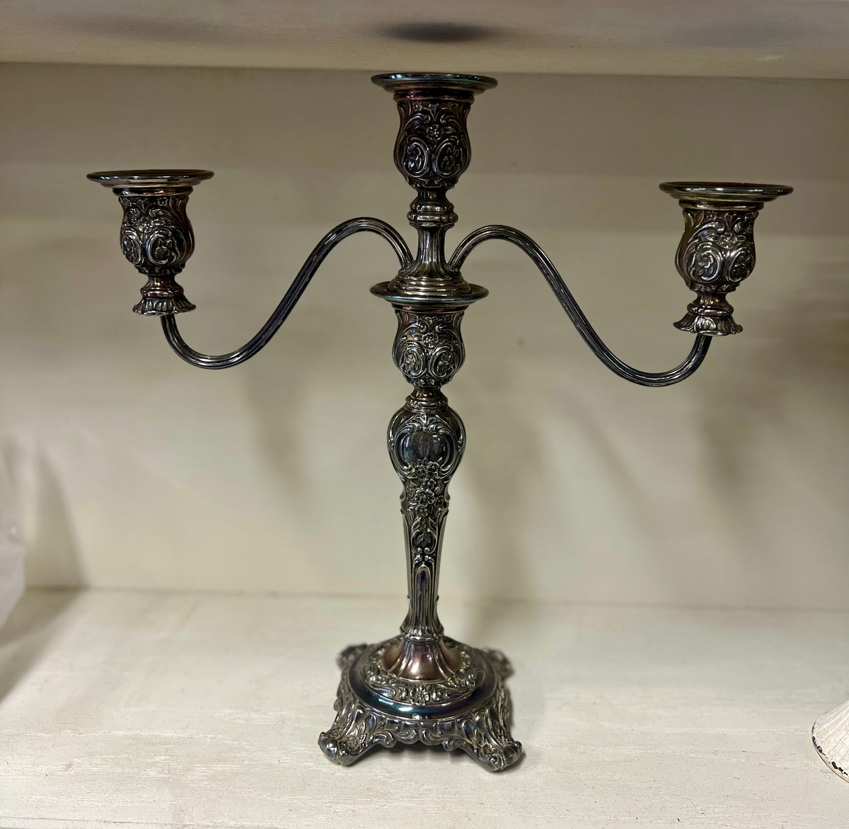 Candle Holder シルバー燭台ペア ヴィンテージ 51299004.webp