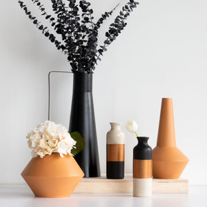 Zion Black Tall Vase