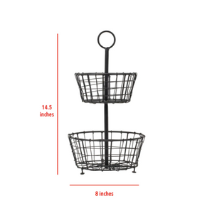 Tiered Metal Baskets